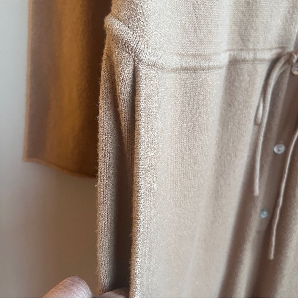 Who What Wear Plus Size Camel Knit Jumpsuit Sz L long sleeve button up Coquette - Picture 4 of 5